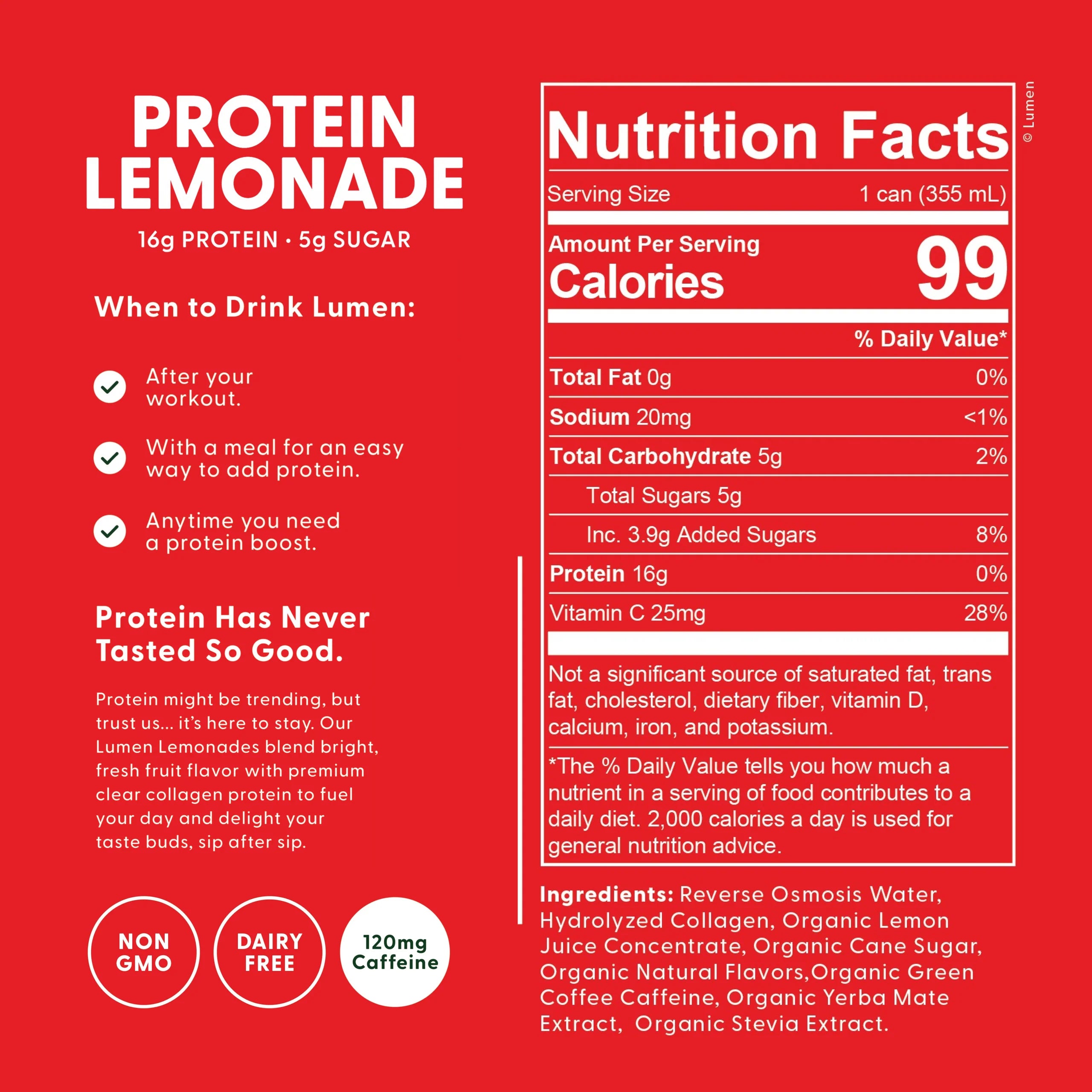 Yerba Mate Energy Protein Lemonade