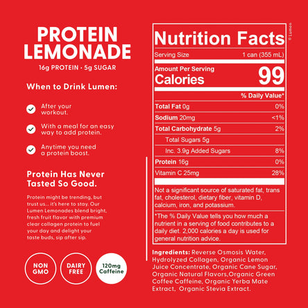 Yerba Mate Energy Protein Lemonade